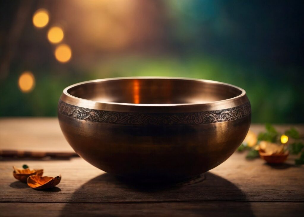 ai generated, singing bowl, meditation